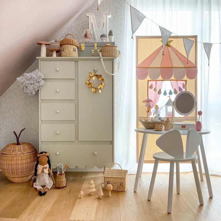 WOOD LUCK DESIGN - BABUSHKA Komoda Oliwka