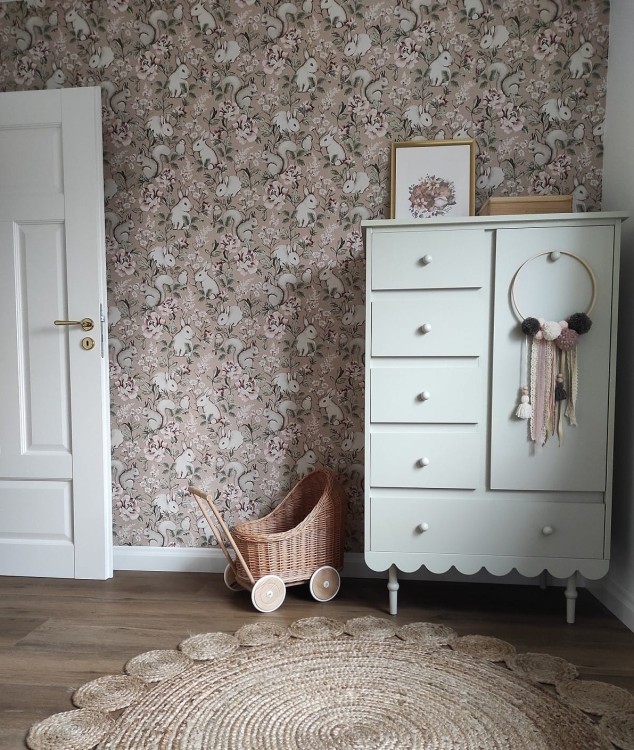 WOOD LUCK DESIGN - BABUSHKA Komoda Oliwka