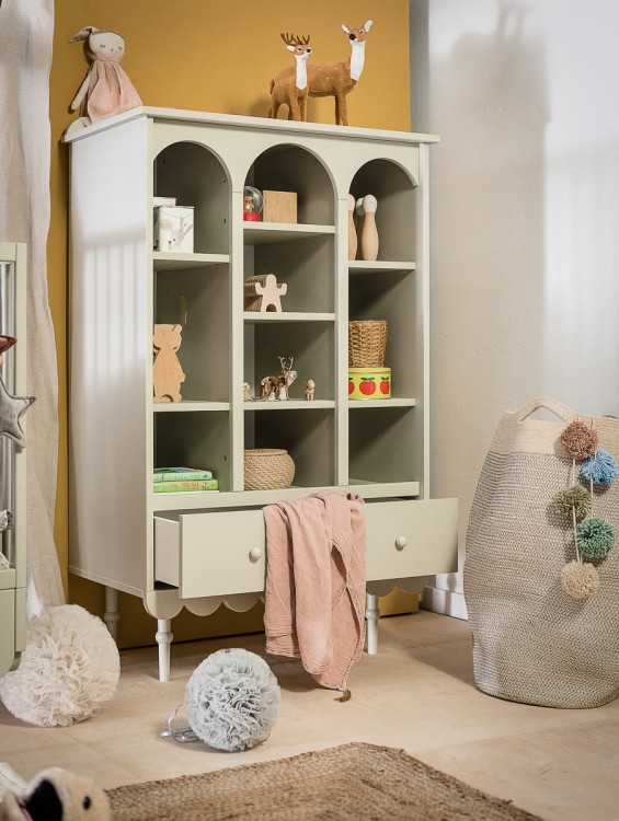 WOOD LUCK DESIGN - BABUSHKA Regał Oliwka