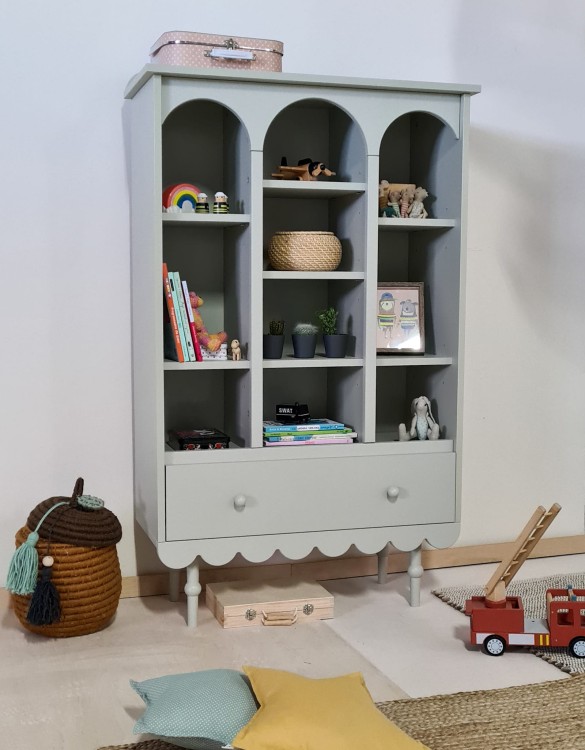 WOOD LUCK DESIGN - BABUSHKA Regał Oliwka