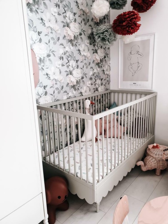 WOOD LUCK DESIGN - BABUSHKA Łóżko 70x140 Oliwka