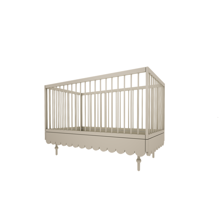 WOOD LUCK DESIGN - BABUSHKA Łóżko 70x140 Oliwka