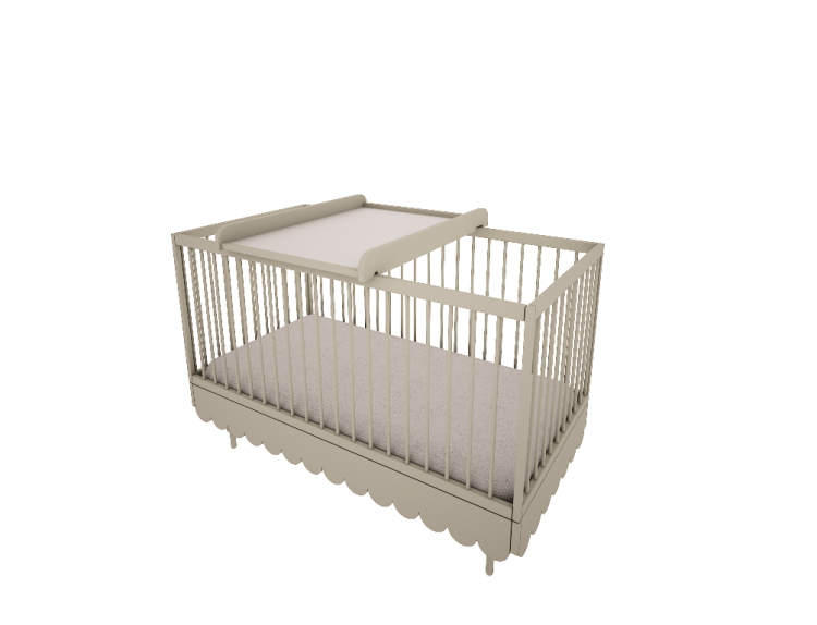 WOOD LUCK DESIGN - BABUSHKA Przewijak Oliwka