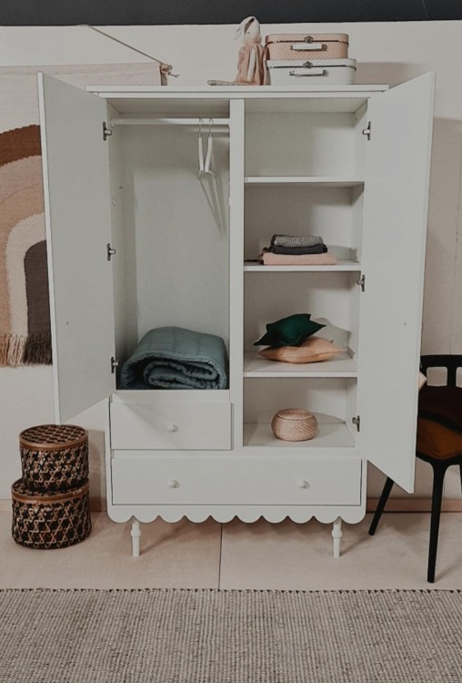 WOOD LUCK DESIGN - BABUSHKA Szafa Biały