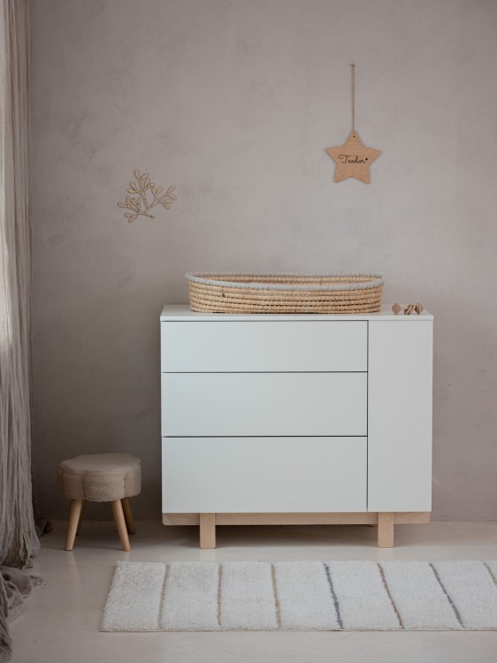 WOOD LUCK DESIGN - BASIC Komoda Biały