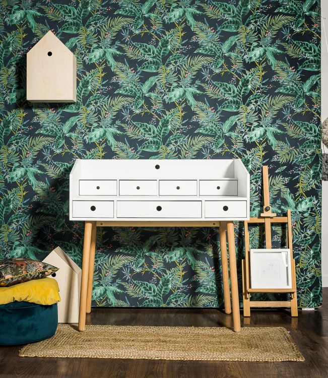 WOOD LUCK DESIGN - RIVER Biurko sekretarzyk biały