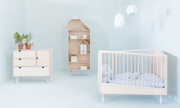 WOOD LUCK DESIGN - MOUNTAINS Łóżeczko 70x140