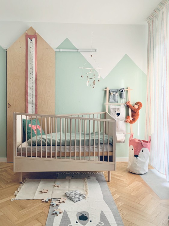 WOOD LUCK DESIGN - MOUNTAINS Łóżeczko 70x140