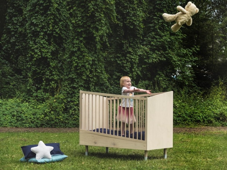 WOOD LUCK DESIGN - MOUNTAINS Łóżeczko 70x140