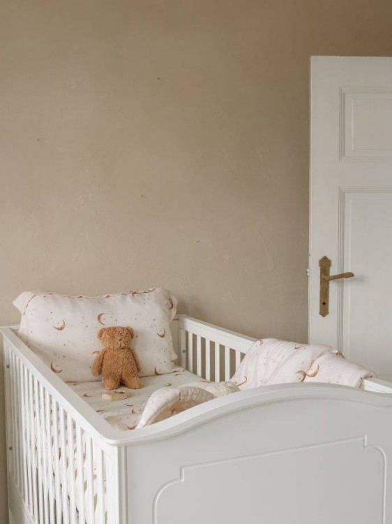 BELLAMY - Royal timeless white łóżeczko 70x140 z szufladą