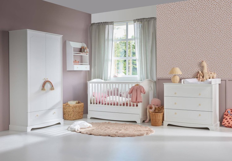 BELLAMY - Royal timeless white szafa 2-drzwiowa