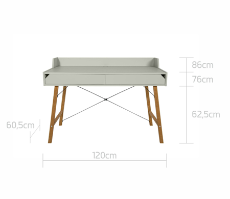BELLAMY - LOTTA sage biurko