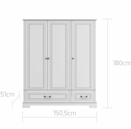 BELLAMY - INES Szafa 3 drzwiowa