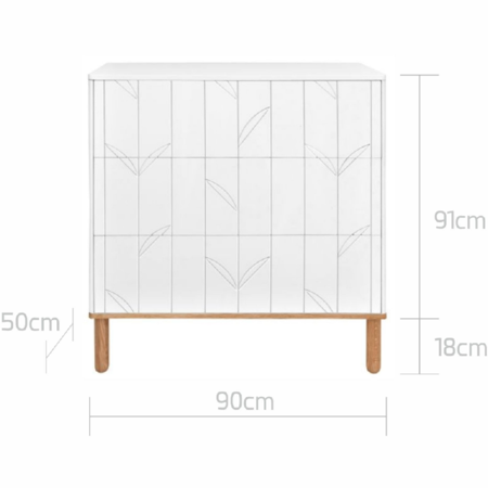 BELLAMY - TOTEME BOTANIC Komoda 3 szuflady