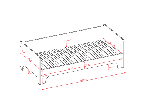 KOCOT KIDS - LUCA 2 Łóżko
