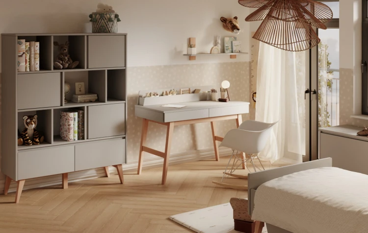 PINIO - SWING Skrzynia na zabawki Szary