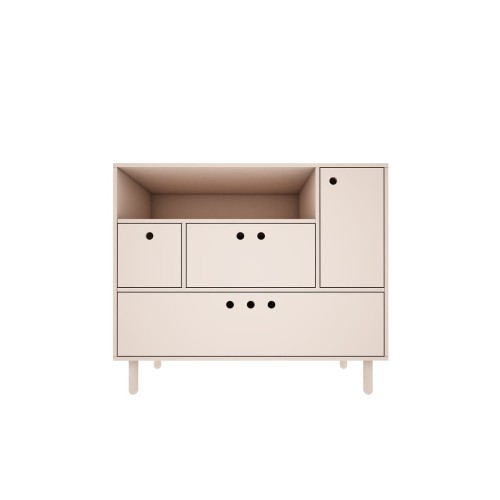 WOOD LUCK DESIGN - RIVER Komoda piaskowy beż