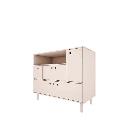 WOOD LUCK DESIGN - RIVER Komoda piaskowy beż