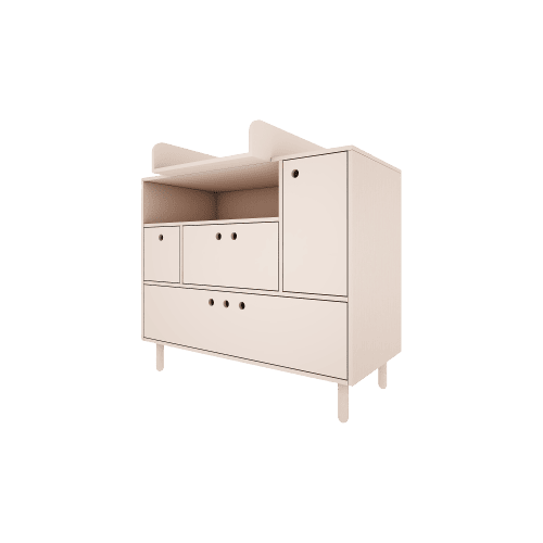 WOOD LUCK DESIGN - RIVER Przewijak piaskowy beż