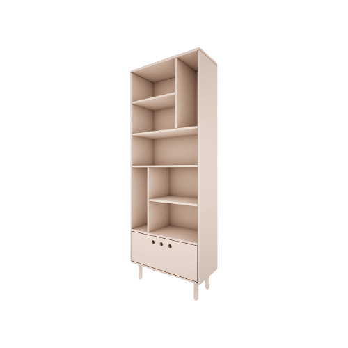 WOOD LUCK DESIGN - RIVER Regał piaskowy beż