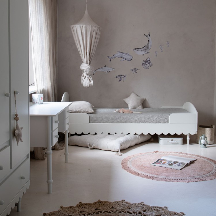 WOOD LUCK DESIGN - BABUSHKA Łóżko 90x200 Biały