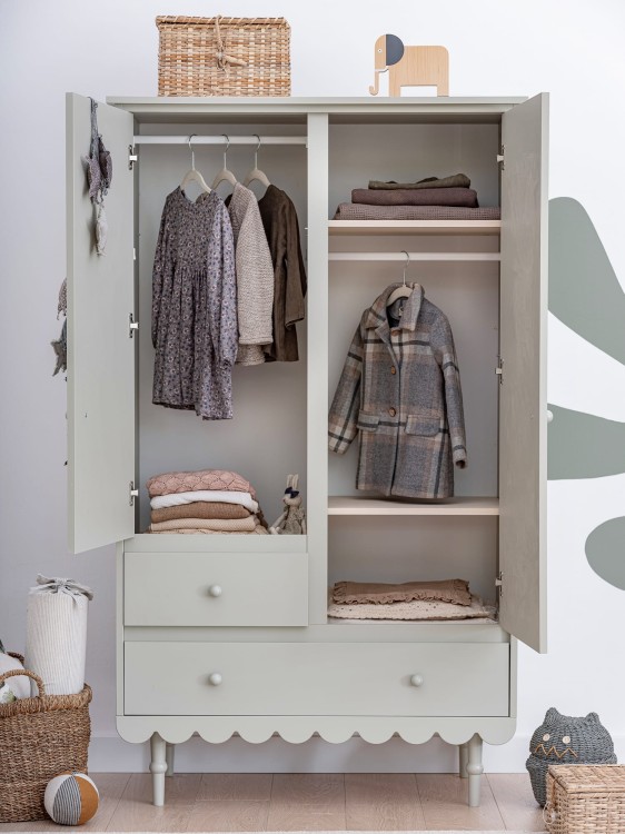 WOOD LUCK DESIGN - BABUSHKA Szafa Oliwka