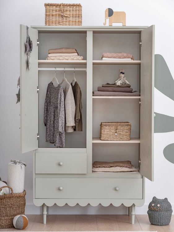 WOOD LUCK DESIGN - BABUSHKA Szafa Oliwka