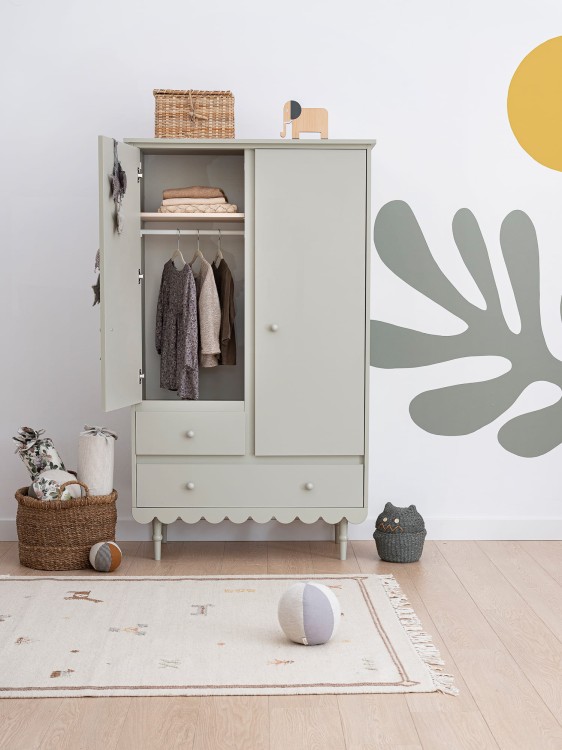 WOOD LUCK DESIGN - BABUSHKA Szafa Oliwka