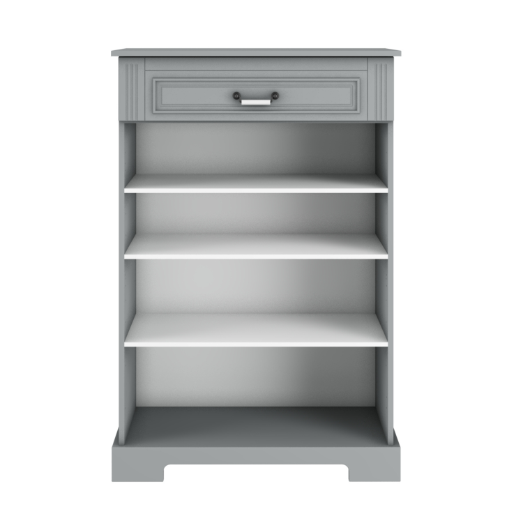 BELLAMY - INES Komoda wysoka 2-drzwiowa szary