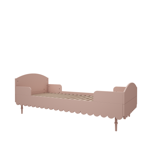 WOOD LUCK DESIGN - BABUSHKA Łóżko 90x200 Róż