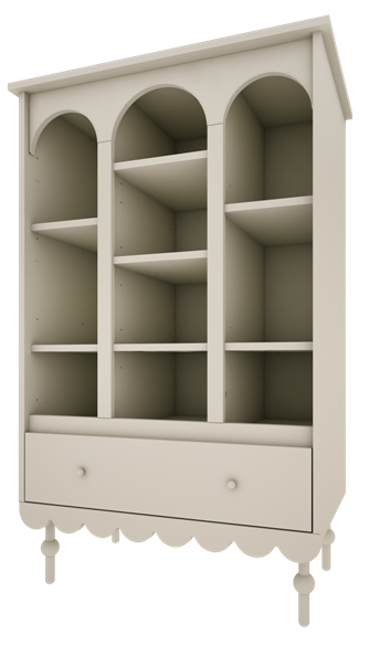 WOOD LUCK DESIGN - BABUSHKA Regał Oliwka