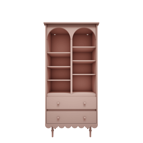 WOOD LUCK DESIGN - BABUSHKA Regał wysoki Róż