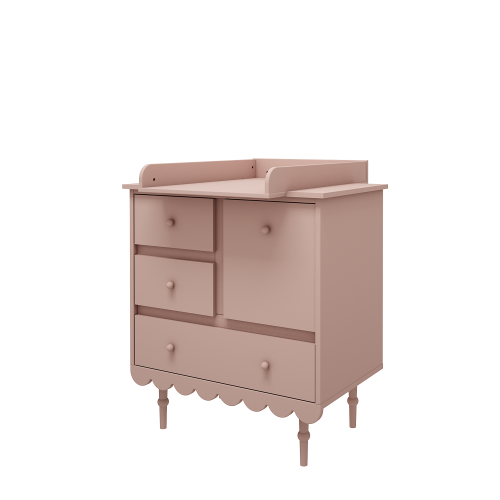 WOOD LUCK DESIGN - BABUSHKA Przewijak na komodę Róż