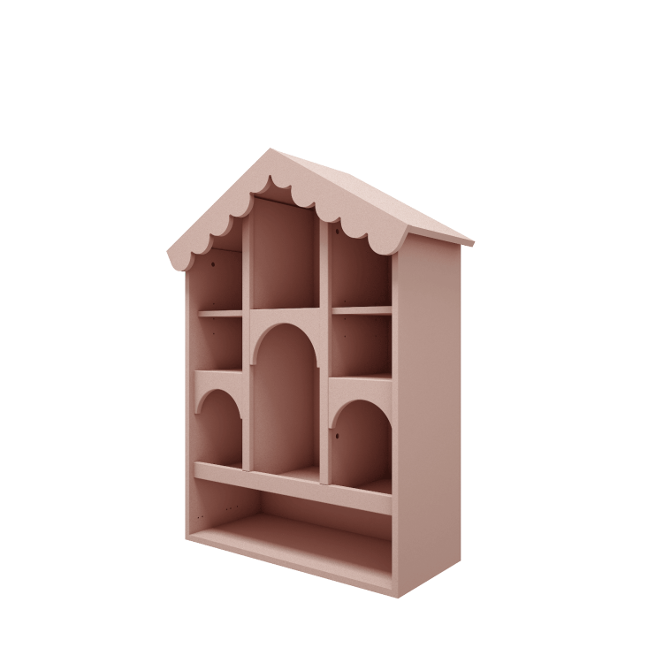 WOOD LUCK DESIGN - BABUSHKA Domek dla lalek Róż
