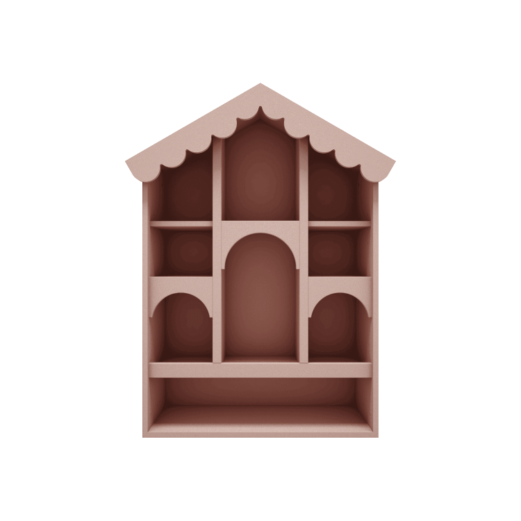WOOD LUCK DESIGN - BABUSHKA Domek dla lalek Róż