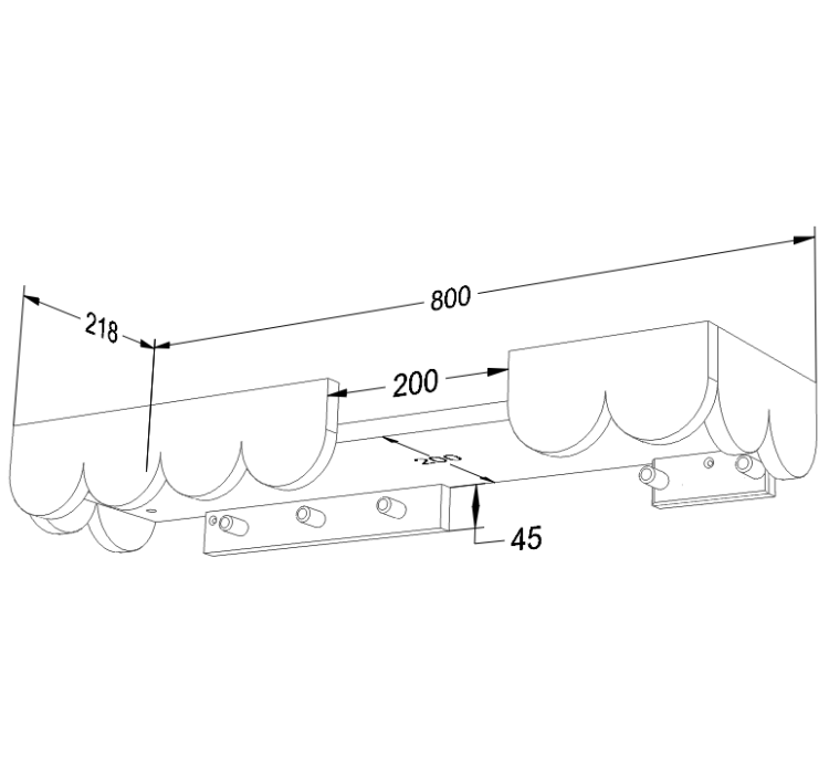 WOOD LUCK DESIGN - BABUSHKA Półka ścienna Biała