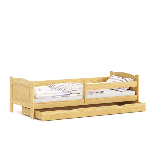 DREWPAJ - KRZYŚ Łóżko sosnowe - dąb