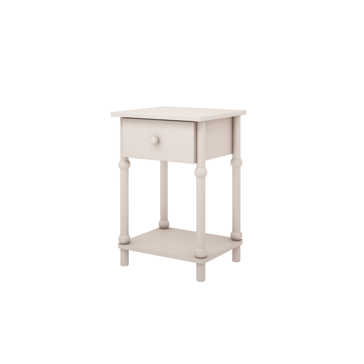 WOOD LUCK DESIGN - BABUSHKA Szafka nocna biała