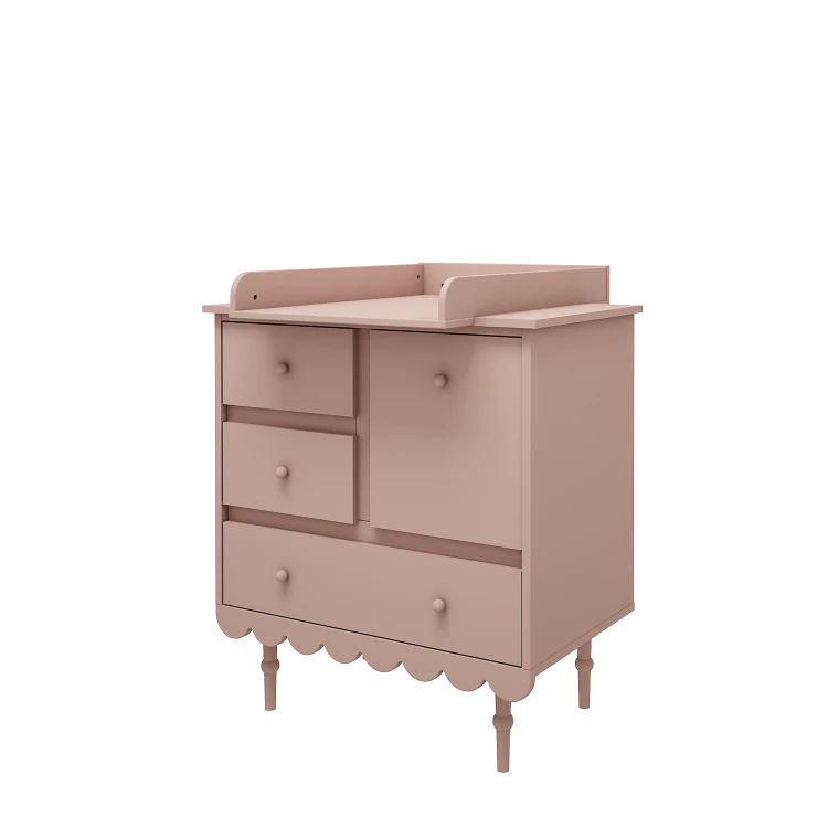 WOOD LUCK DESIGN - BABUSHKA Przewijak na komodę Róż