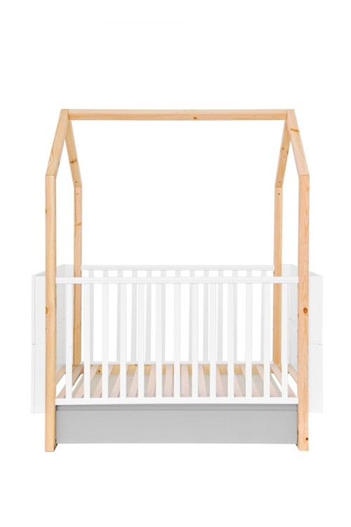 BELLAMY - PINETTE Łóżeczko 70x140 z szufladą rozsuwane do 160 cm 