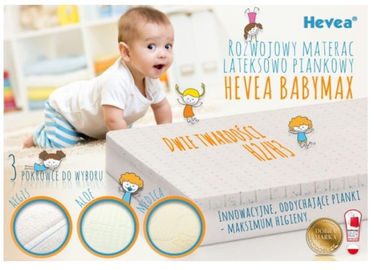 Materac piankowo-lateksowy HEVEA BABY MAX 
