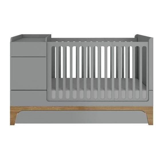 BELLAMY - UP Łóżeczko wielofunkcyjne 70x120 GRAY