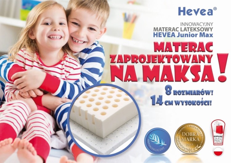 Materac Lateksowy HEVEA JUNIOR MAX