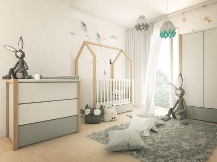 BELLAMY - PINETTE Komoda 3-szuflady