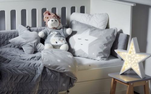 BELLAMY - SHINING STAR GRAY Prześcieradło